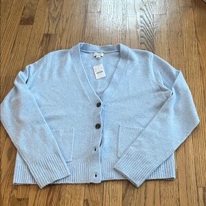 J. Crew Factory Light Blue Women's Cardigan Sweater